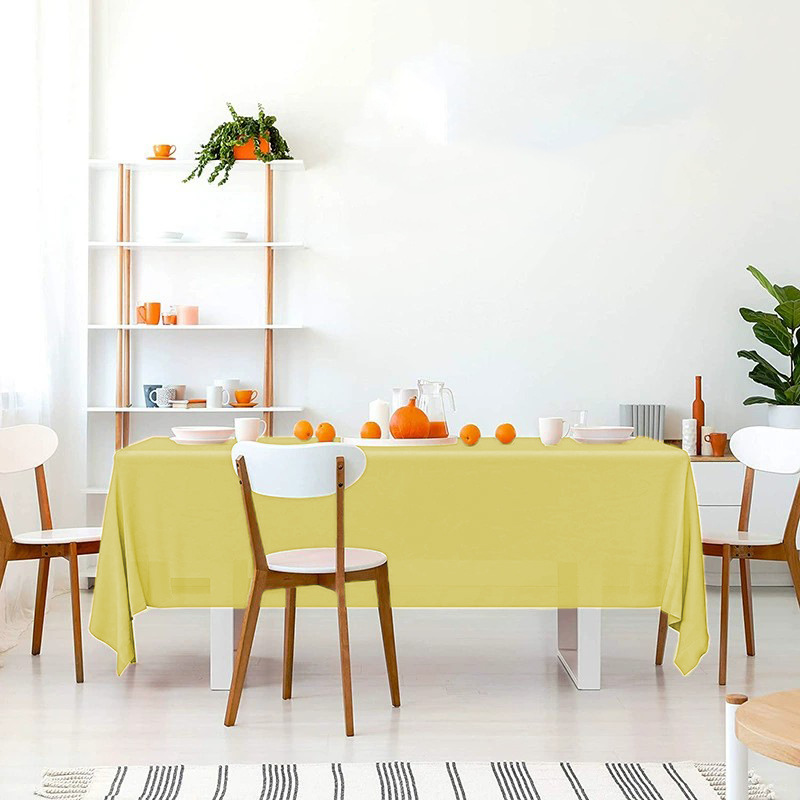 Mantel Desechable de Color Sólido, Mantel de Plástico PE Impermeable y Resistente al Aceite, Engrosado, para Hotel, Hogar, Fiesta, Venta al por Mayor, Mesa de Comedor
