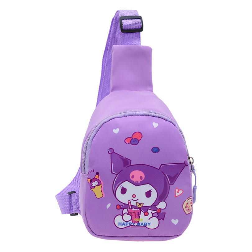 Children's Fashion Cartoon Chest Bag New Korean Style Out Casual Crossbody Shoulder Bag Women's Trendy Cool Ultraman Backpack for Men
