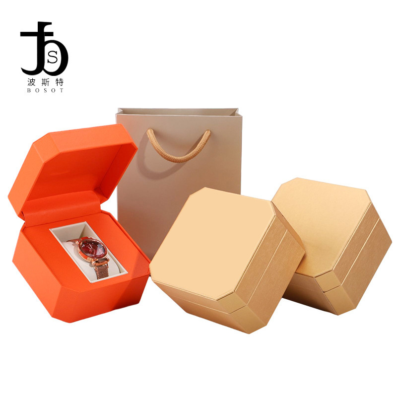 PU手錶盒手錶包裝盒 高檔翻蓋手錶盒子 手錶飾品盒首飾盒批發