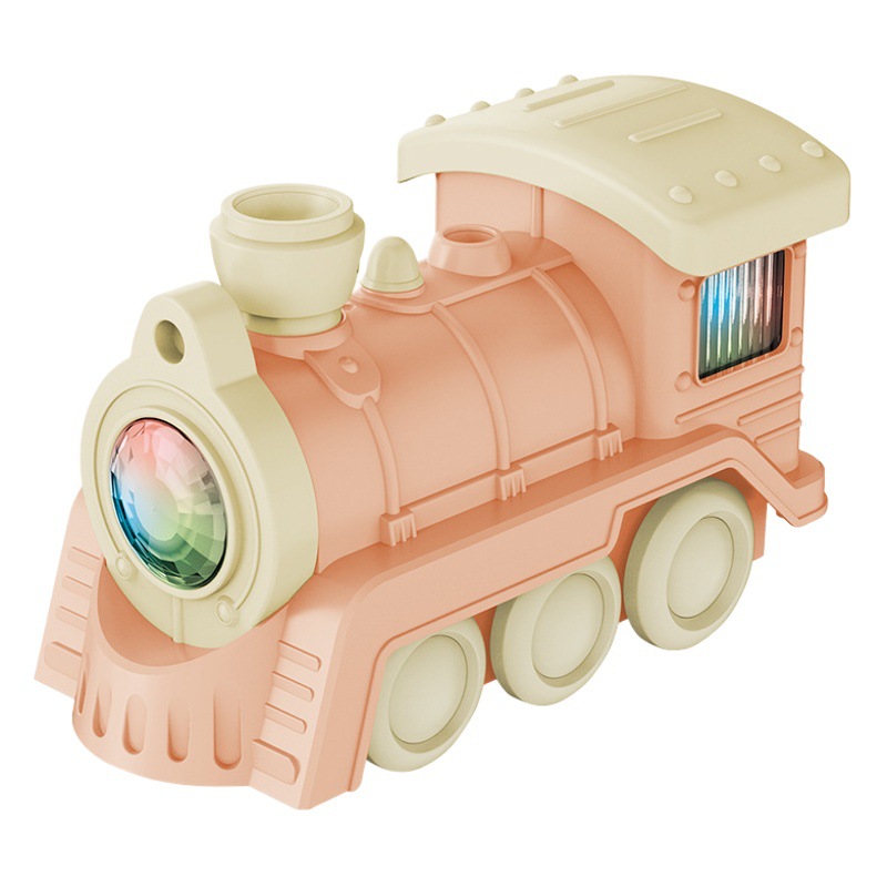 La suspensión creativa de los niños transfronterizos que sopla el tren de la bola sonido y la música ligera rocían la parada eléctrica del juguete de los niños al por mayor
