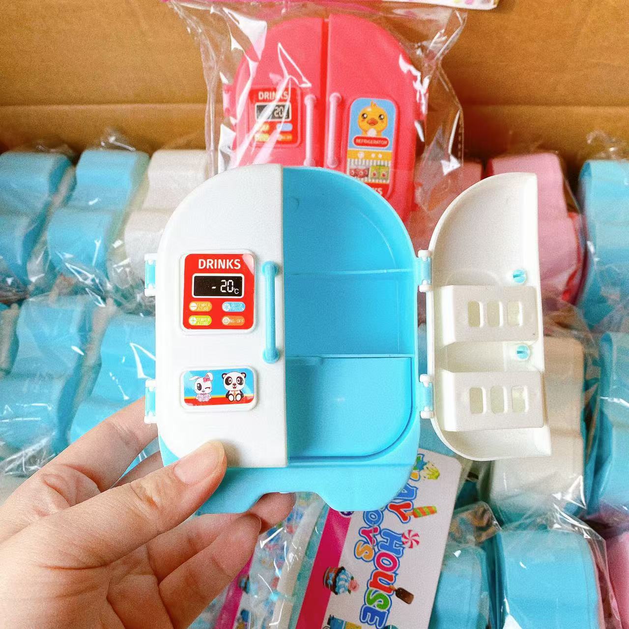 Puzzle infantil juguetes para niñas mini refrigerador de doble puerta simulación de pequeños electrodomésticos regalos premios 2 lotes