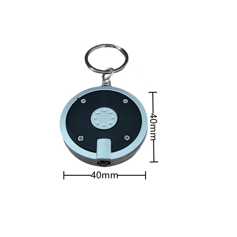 Manufacturers Supply Russian Round Square Fish-Shaped Oval Mini Led Gift Keychain Light Purple Money Detector Lamp