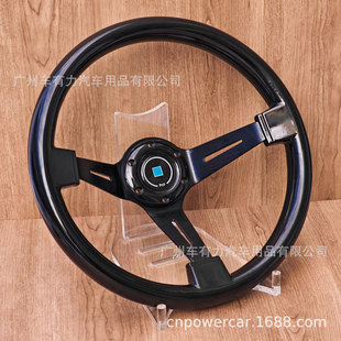 Car modified deep concave black ABS steering wheel 14 inch ND competitive racing steering wheel 350MM steering wheel