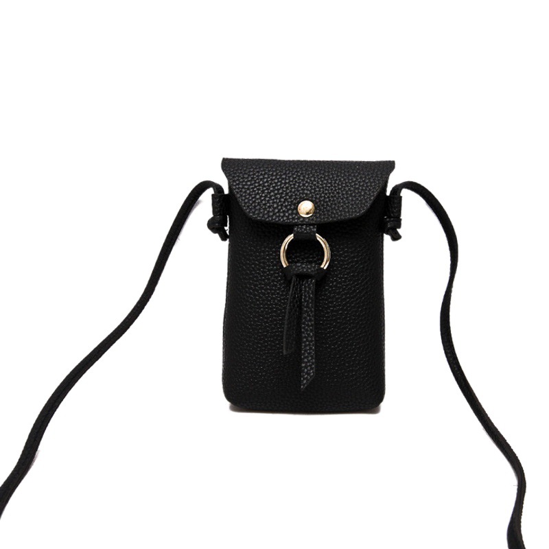 Fabricante en stock bajo precio bolso de mujer verano 2018 nuevo solo hombro crossbody bolso del teléfono Pequeño anillo de hierro mini monedero todo juego