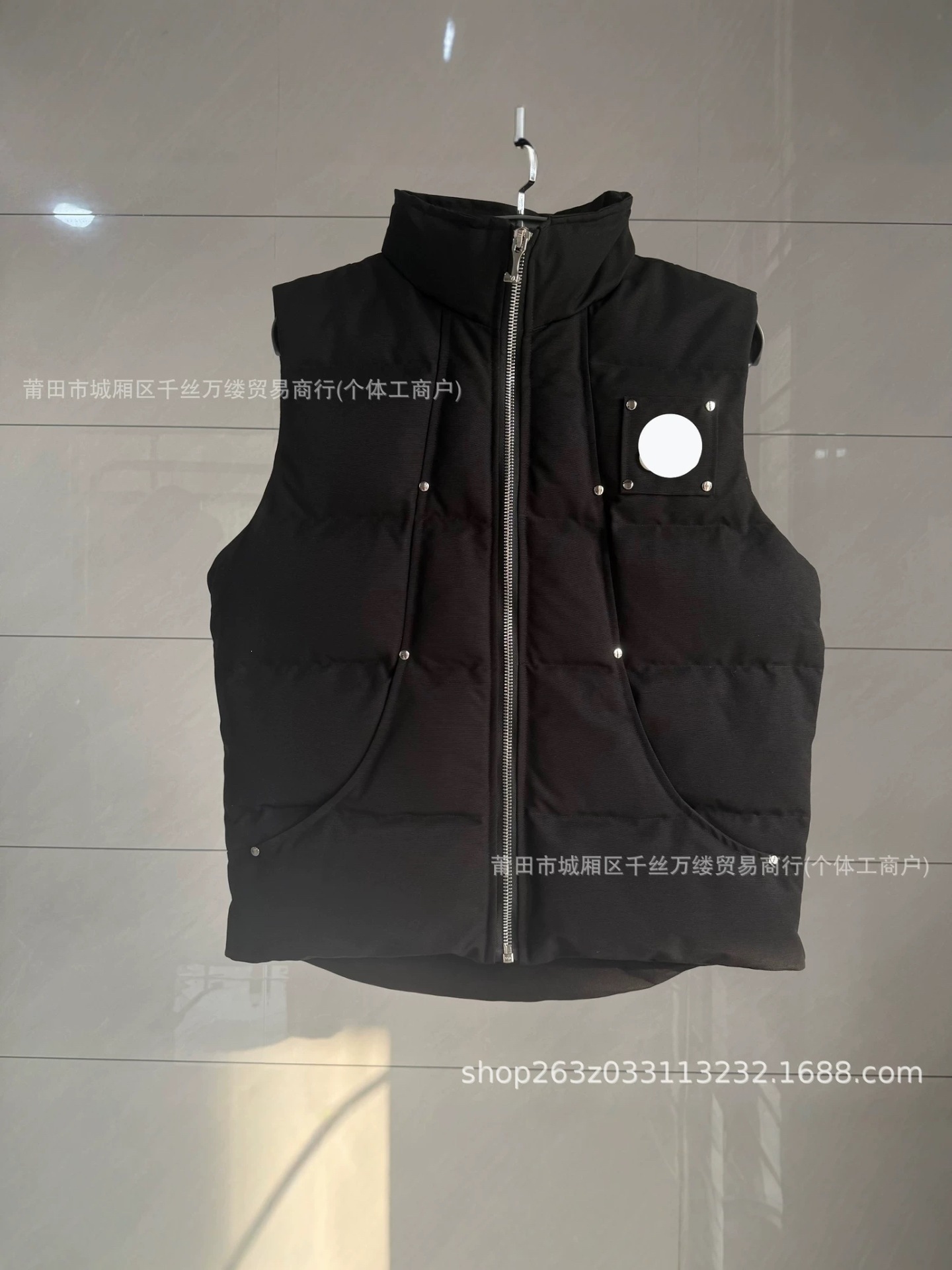 Cross-border Goose Scissors Men's and Women's Daily Outdoor Casual Down Jacket, High-end Vest, White Duck Down Outerwear