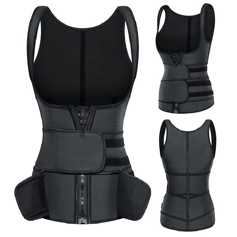 source factory double-deck latex Abdominal band Sports fitness Girdle Girdle Perspiration Shaping rubber Corset