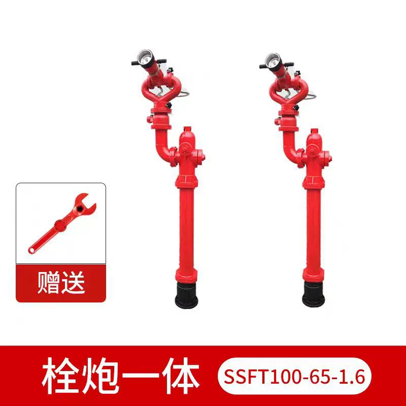 SSF100/65-1.6 уличный противопожарный пистолет с болтовым креплением, интегрированный пожарный гидрант над землей DN150, DC распылительный пожарный пистолет