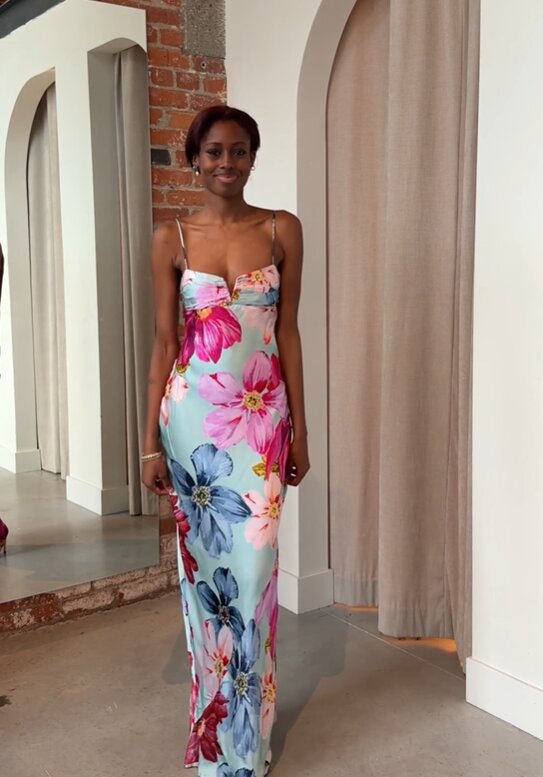 Women's Off-Shoulder Floral Print Dress Spaghetti Strap Bodycon Long Casual Elegant White Slim Fit_ecoleips.com