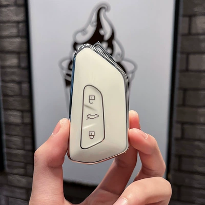 Bag id3 Female id6 Lingjing — Car key bag - volkswagen-j-smart-3-key-single-shell-white
