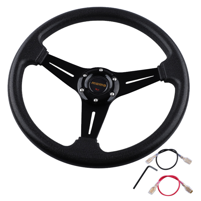 Car Modification Parts 14-Inch 350mm Pu Steering Wheel Competitive Gaming Kart Steering Wheel Racing Steering Wheel