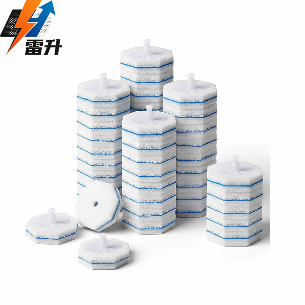 LeiSheng disposable toilet brush replacement heads are super easy to use and compatible with the Clorox long-handled brush set