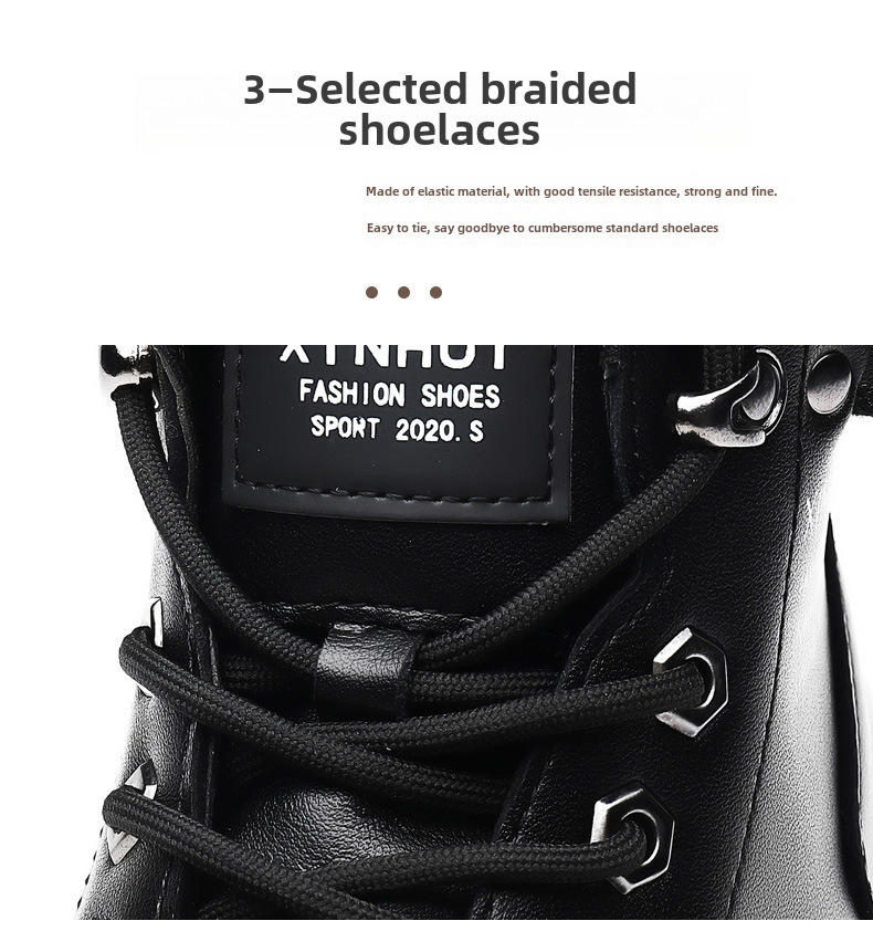 Martin Boots Herren Frühjahr 2024 Neue High-Top-Arbeitsstiefel im britischen Stil Schwarze Motorradstiefel aus Leder Frühling und Herbst Freizeitschuhe aus Leder_voghion.com