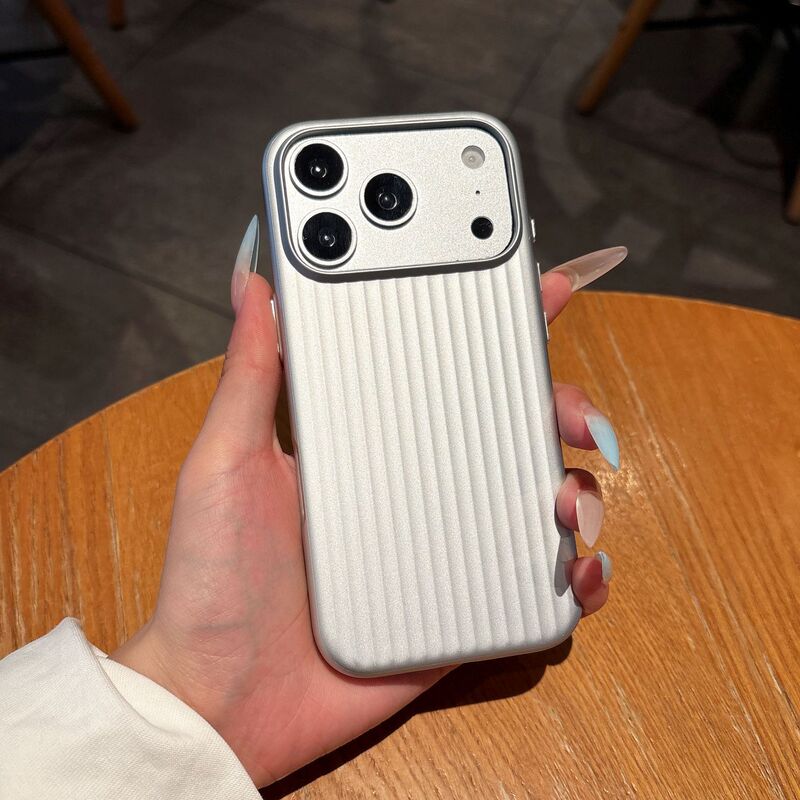 Suitable for Iphone17Promax Corrugated Metal Paint Suitcase 15 Mobile Phone Case Apple 16 Stripesd Pc Hard Case 13 Suitable for Iphone17Promax Corrugated Metal Paint Suitcase 15 Mobile Phone Case Apple 16 Stripesd Pc Hard Case 13