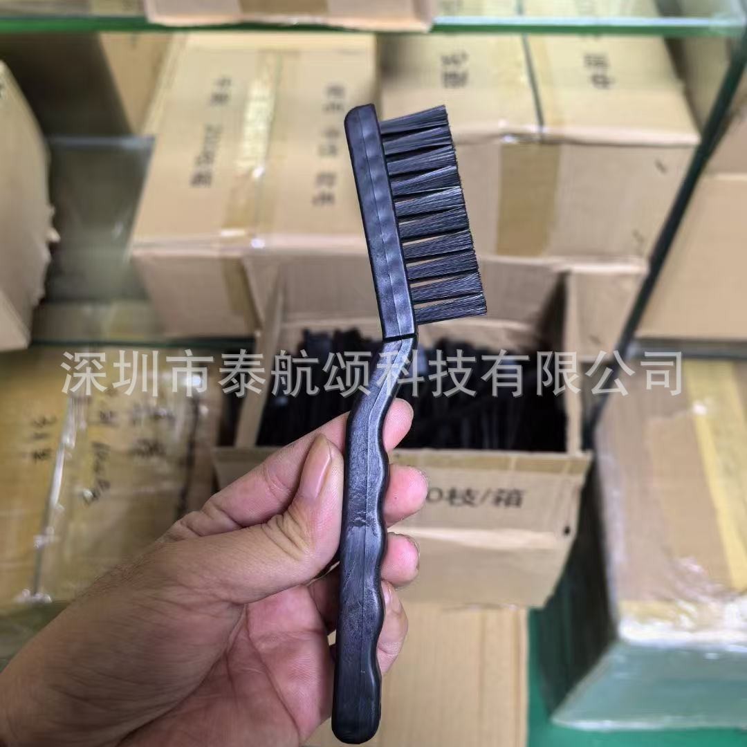 厂家直销防静电小刷 防静电毛刷 防静电刷子防静电直柄刷静电毛刷