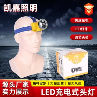 LED充电式头灯户外感应充电感应照明灯强光便携夜跑钓鱼灯