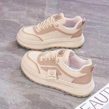 女鞋透气新款秋季韩版百搭厚底ins休闲板鞋小白鞋潮鞋