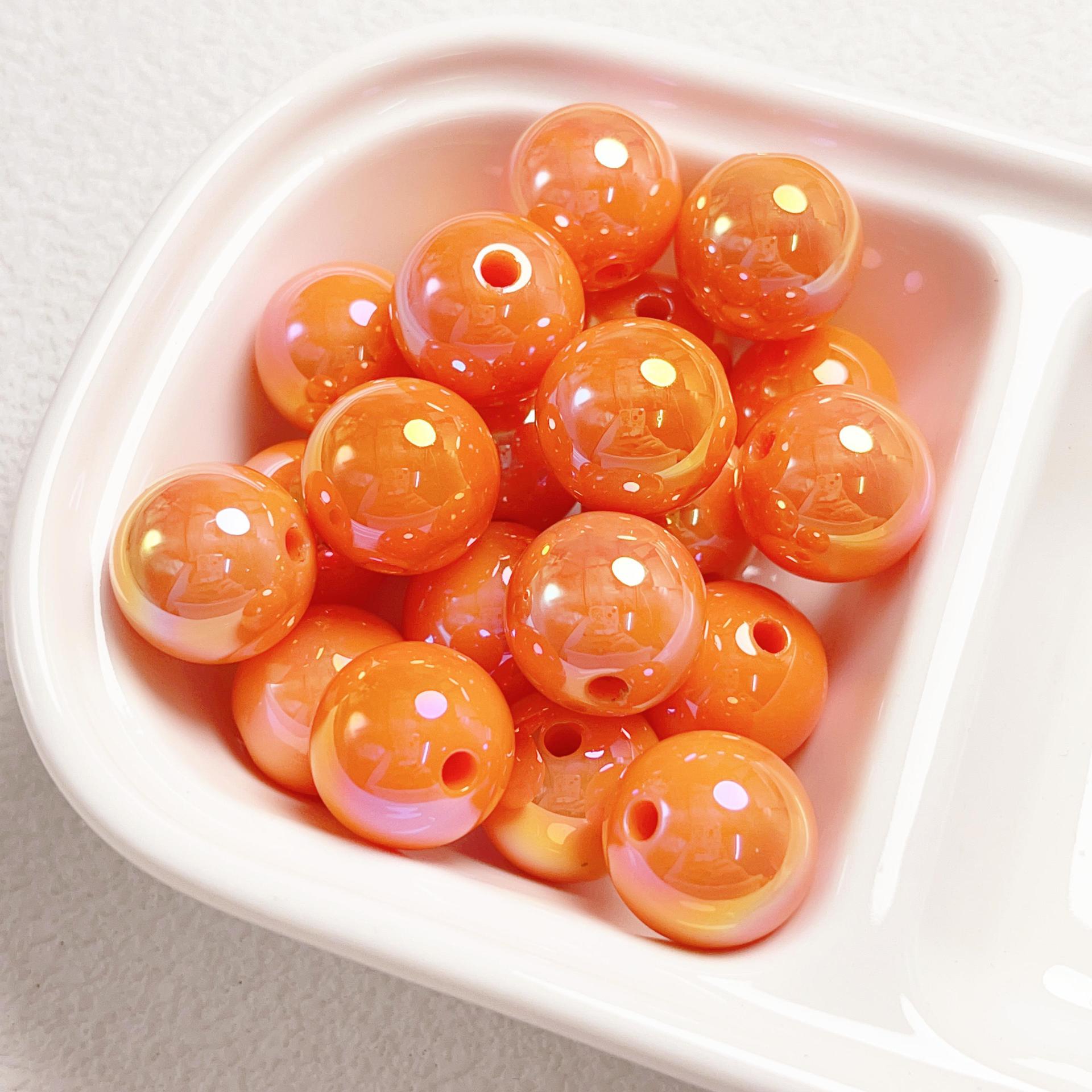 23g Weight Beads Jewelry Making Type DIY Jewelry Accessories Classification 10 PCS/Package Quantity Acrylic Material Ball Pattern Plating Design Simple Style Style 10 PCS/Package Arylic Ball DIY Jewelry Accessories Beads 7