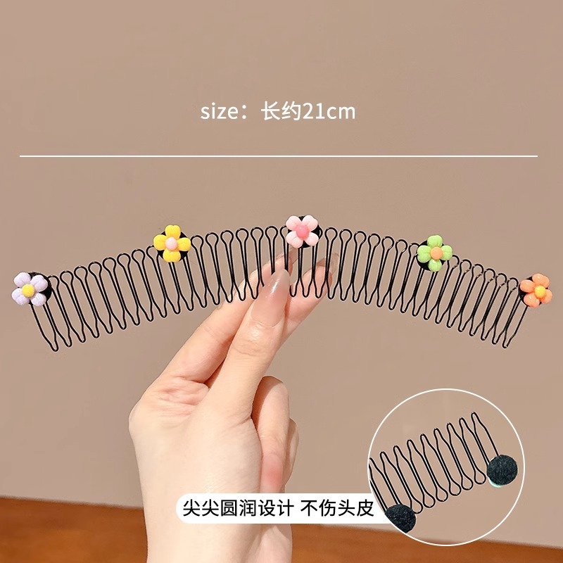 Peinado de cabello de niños acabado artefacto niñas fijo pull peinado de cabello de cabello de cabello de cabello de bebé en la parte posterior de la cabeza pinza de cabello adornamiento