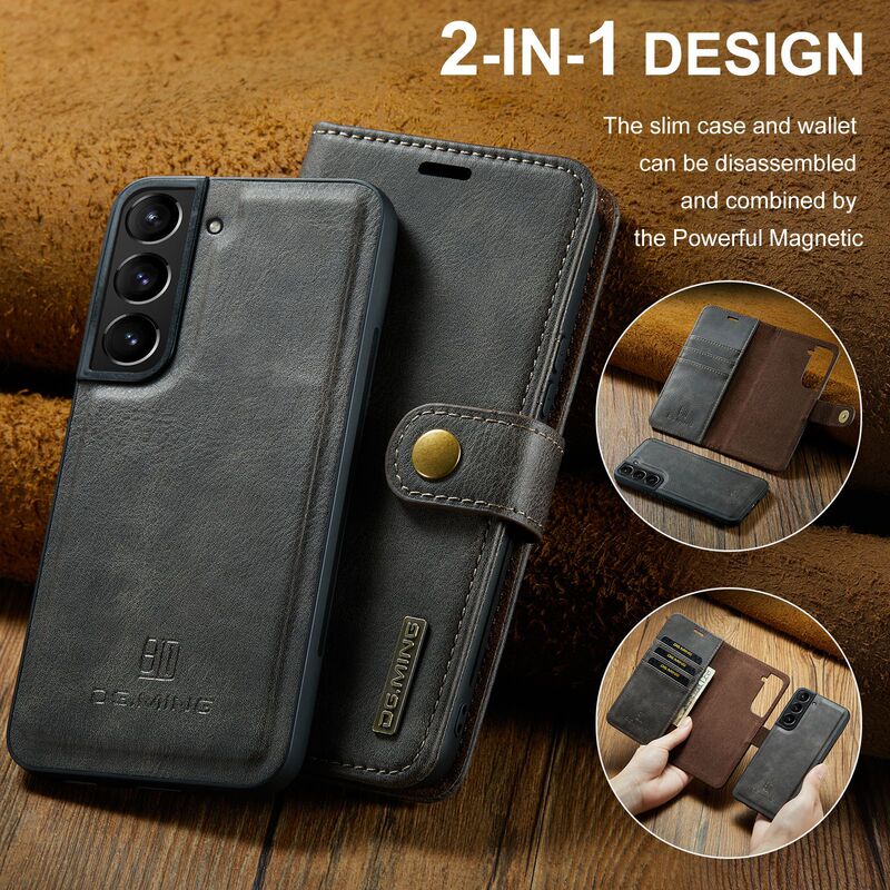 For Samsung S23 High-end Craft Protective Case S22 Two-in-One Phone Case S21 Ultra Split Leather Case