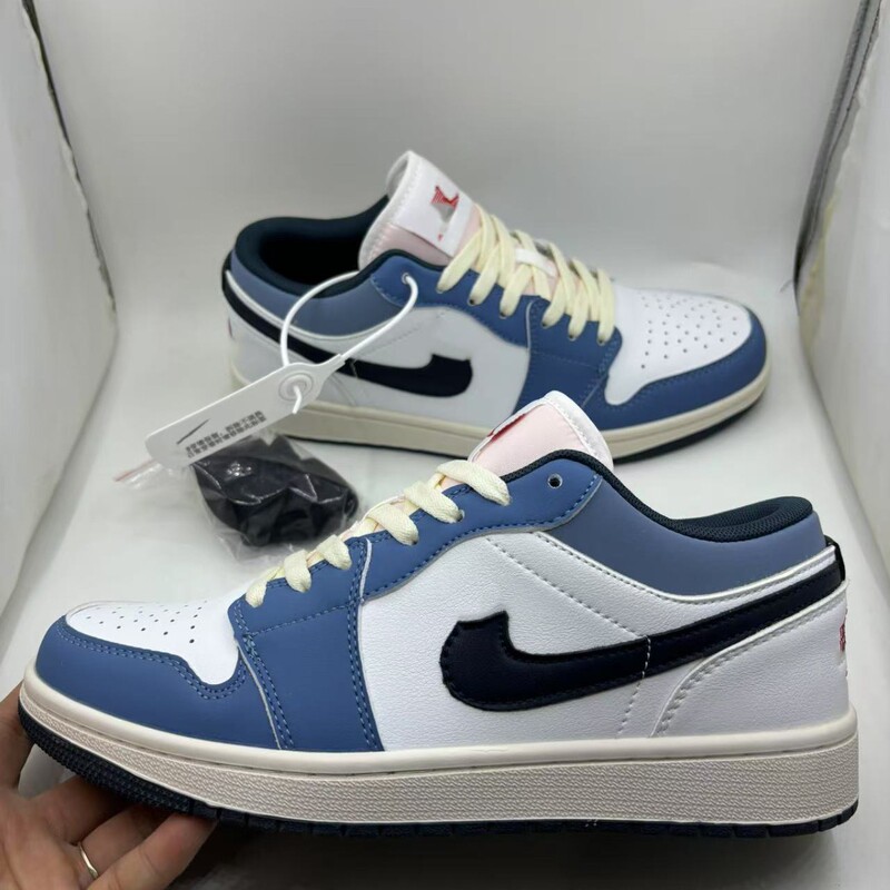 新しいAJ1シービークルブルーバイロウスニーカー、カジュアルでファッショナブルな中学生靴、ネットセレブと同じスタイル、トレンドスポット卸売|undefined
