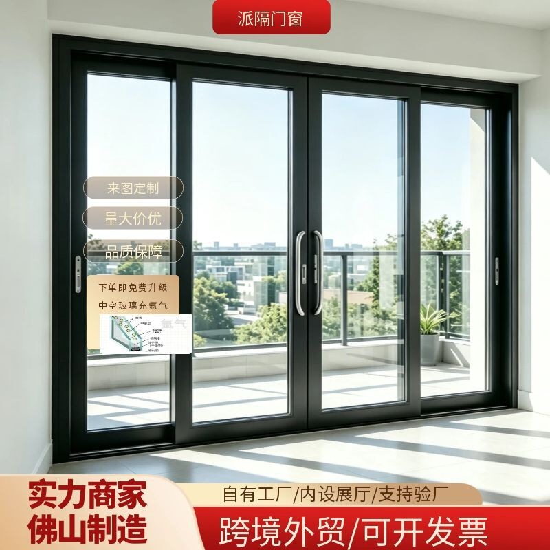 Heavy-Duty Sliding Doors for Balconies, Sliding Doors for Living Rooms, Villa Entrance Courtyard Doors, Outdoor Thermal Break Aluminum Window Lift Doors Heavy-Duty Sliding Doors for Balconies, Sliding Doors for Living Rooms, Villa Entrance Courtyard Doors, Outdoor Thermal Break Aluminum Window Lift Doors