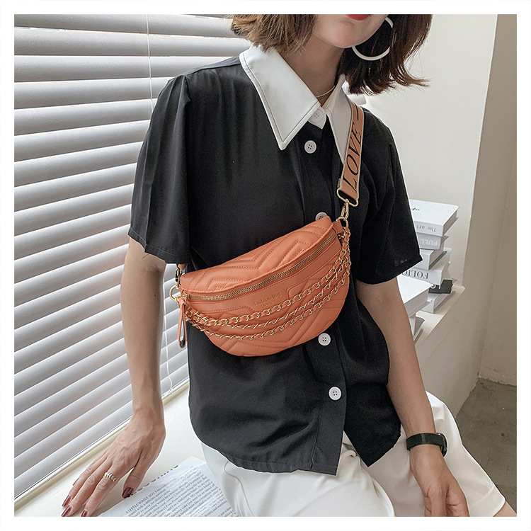 Women's Streetwear Solid Color Pu Leather Waist Bags display picture 10