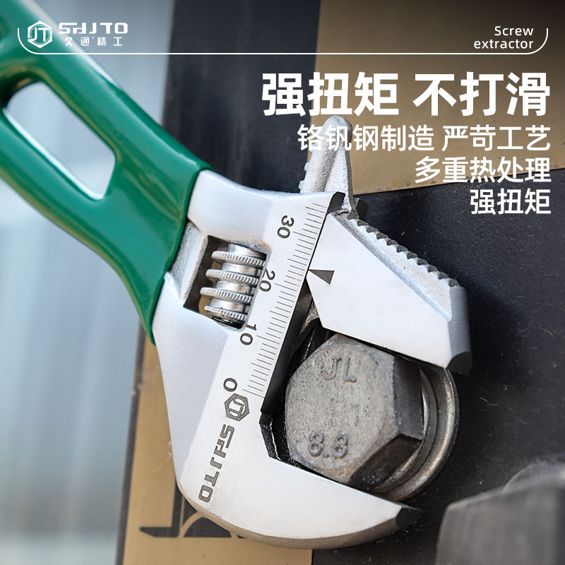 Los fabricantes venden herramientas de llave universal al por mayor, llaves de baño multifuncionales, alicates de tubo, llaves de doble uso para tubos de mango corto