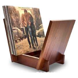 木制黑胶唱片翻盖架跨境可拆卸站立式实木唱片支架批发跨境创意