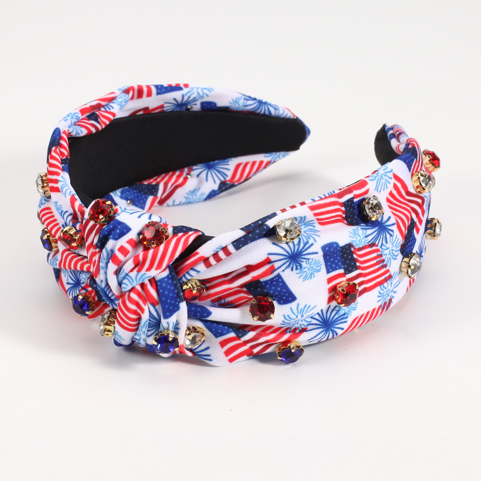 Women's Bohemian Color Block Cloth Printing Hair Band display picture 13