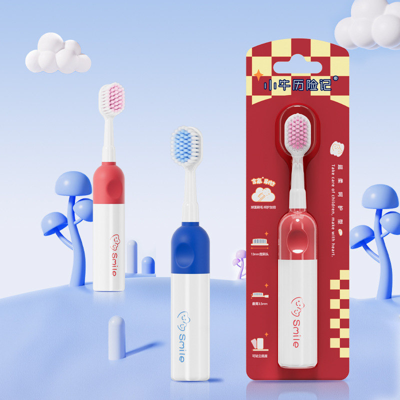 Yangzhou Kidsren's Toothbrush Factory 3-9 Years Old Fluoride-Containing Ultra-Thin Wide-Head Kidsren's Baby Independent Toothbrush Wholesale Household