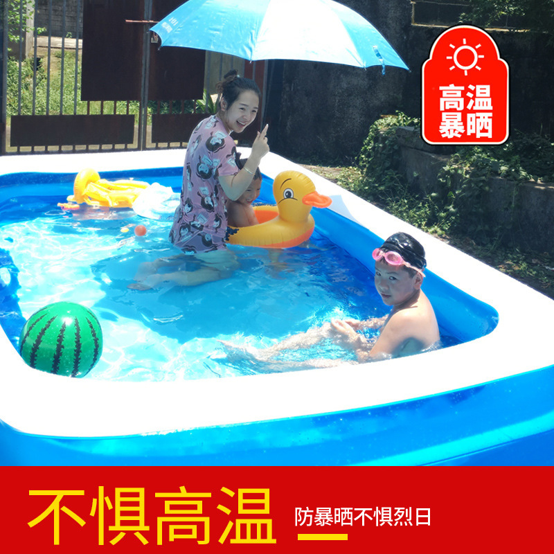 Piscina infláble de PVC para niños fuera de la casa de usuario gran piscina familiar espesa piscina de plástico para bebés