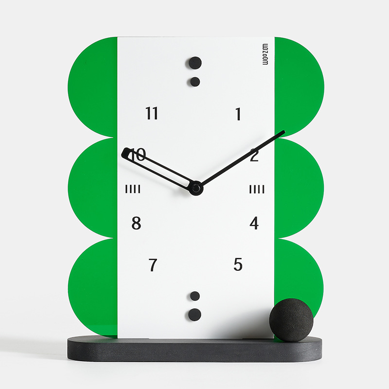 Mandelda Desktop Ornaments Style Bedroom Room Office Decoration Clock Table Style Creative Simple Modern