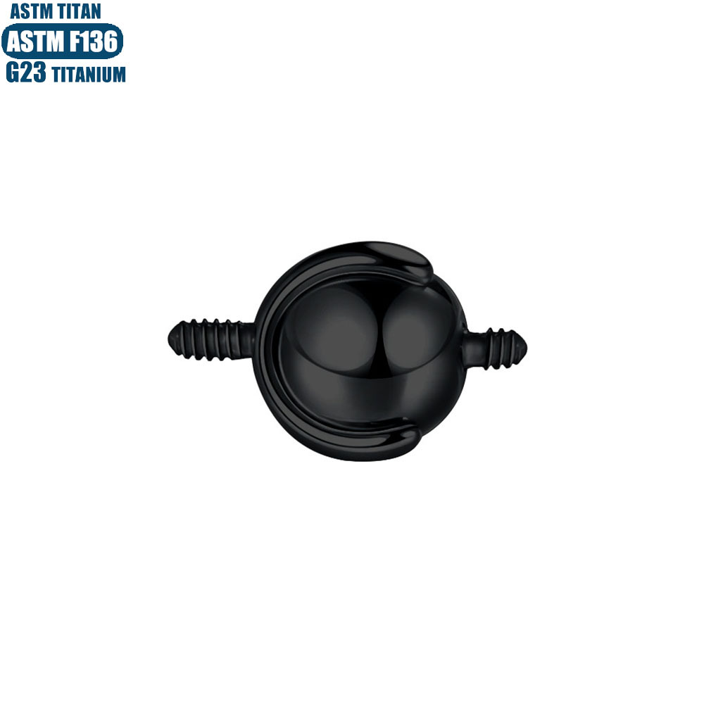 Pointed titanium steel lip stud product view