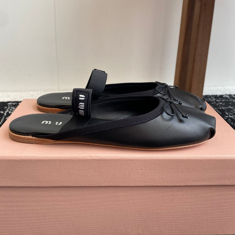 블랙 슬리퍼[양가죽]