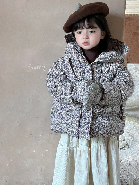 Winter velvet children's demi-season down jacket