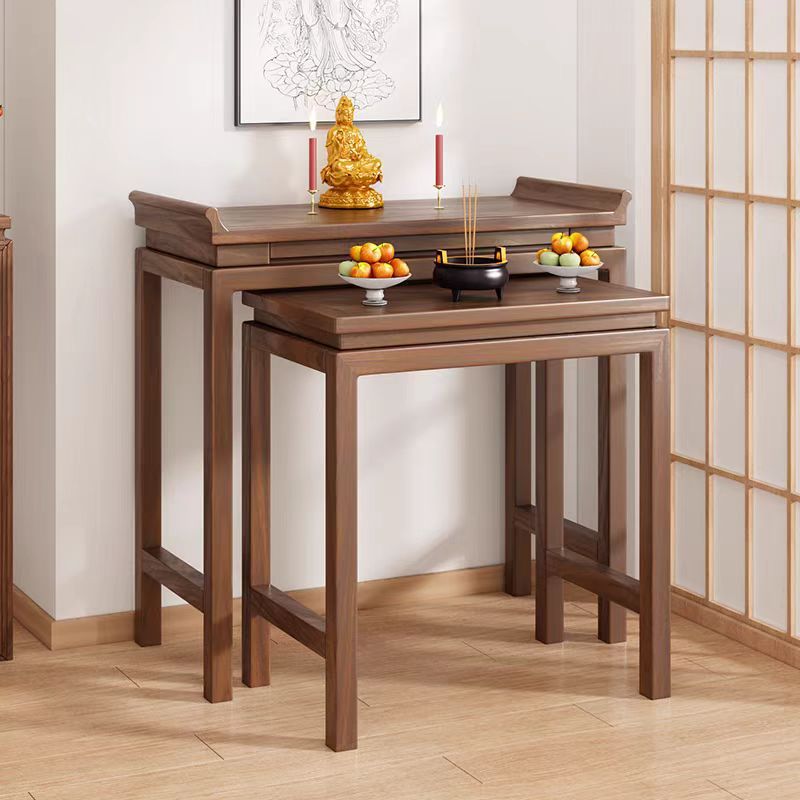 New Chinese Style Buddha Table Living Room Fragrant Fire Table Buddha Niche Table Solid Wood Buddha Table Home Buddha Hall Tribute Table God Table Modern