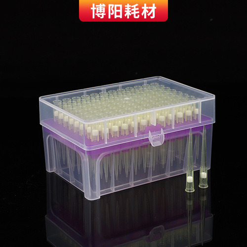 Test tube filter tips, transparent, pipette tip, consumables, filter tip, box
