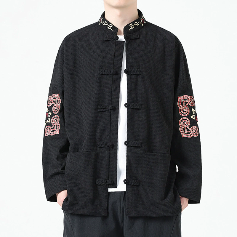 2024 осень и зима новый китайский стиль пиджак с вышивкой в китайском стиле