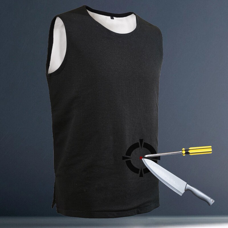 Black Anti-Stab Vest, Soft Anti-Stab Clothing, Multi-Functional Anti-Stab Inner Liner, Anti-Stab Soft Armor, Customizable Black Anti-Stab Vest, Soft Anti-Stab Clothing, Multi-Functional Anti-Stab Inner Liner, Anti-Stab Soft Armor, Customizable