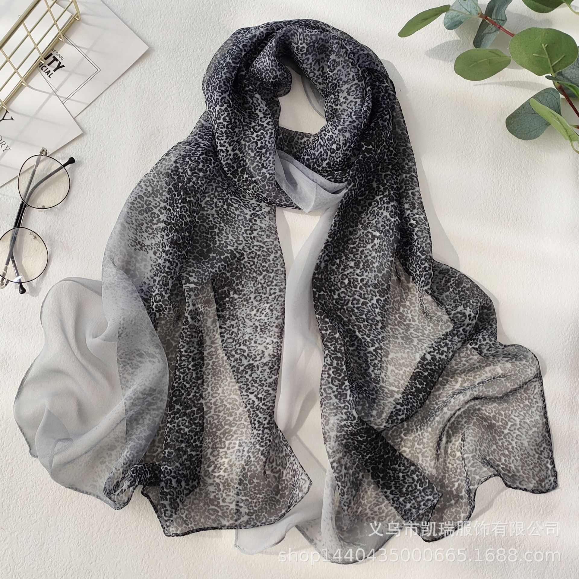 Summer shiffon long elegant scarf