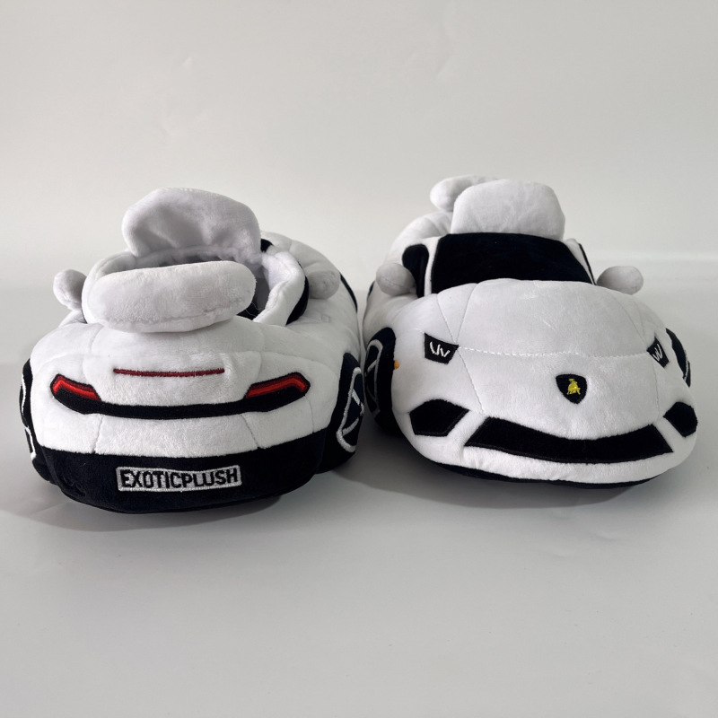 现货跨境爆品racing slippers 兰博基尼防滑保暖家居棉鞋冬季包头|undefined