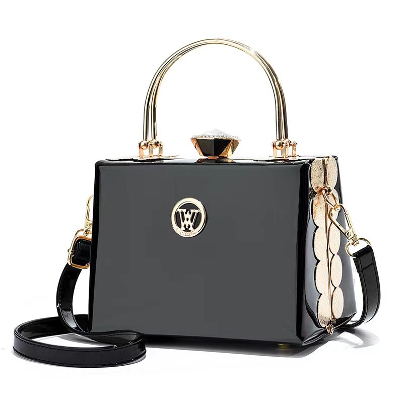 Bolsos de Mujer Taizhou, Brillantes, Tipo Piel, Elegantes, Multifuncionales, Bandolera de Noche, Bolso de Mano Portátil, Bolso de Hombro