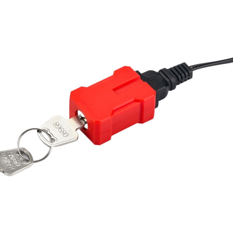 Cerradura de seguridad eléctrica, aislamiento energético, bloqueo, dispositivo de bloqueo LOTO, apagado eléctrico, mantenimiento, bloqueo de enchufes eléctricos image 1