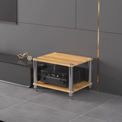 Electric car big tripod – Cabinet, Foot Spikes, Stand Legs - two-story-conjoined-light-walnut-color