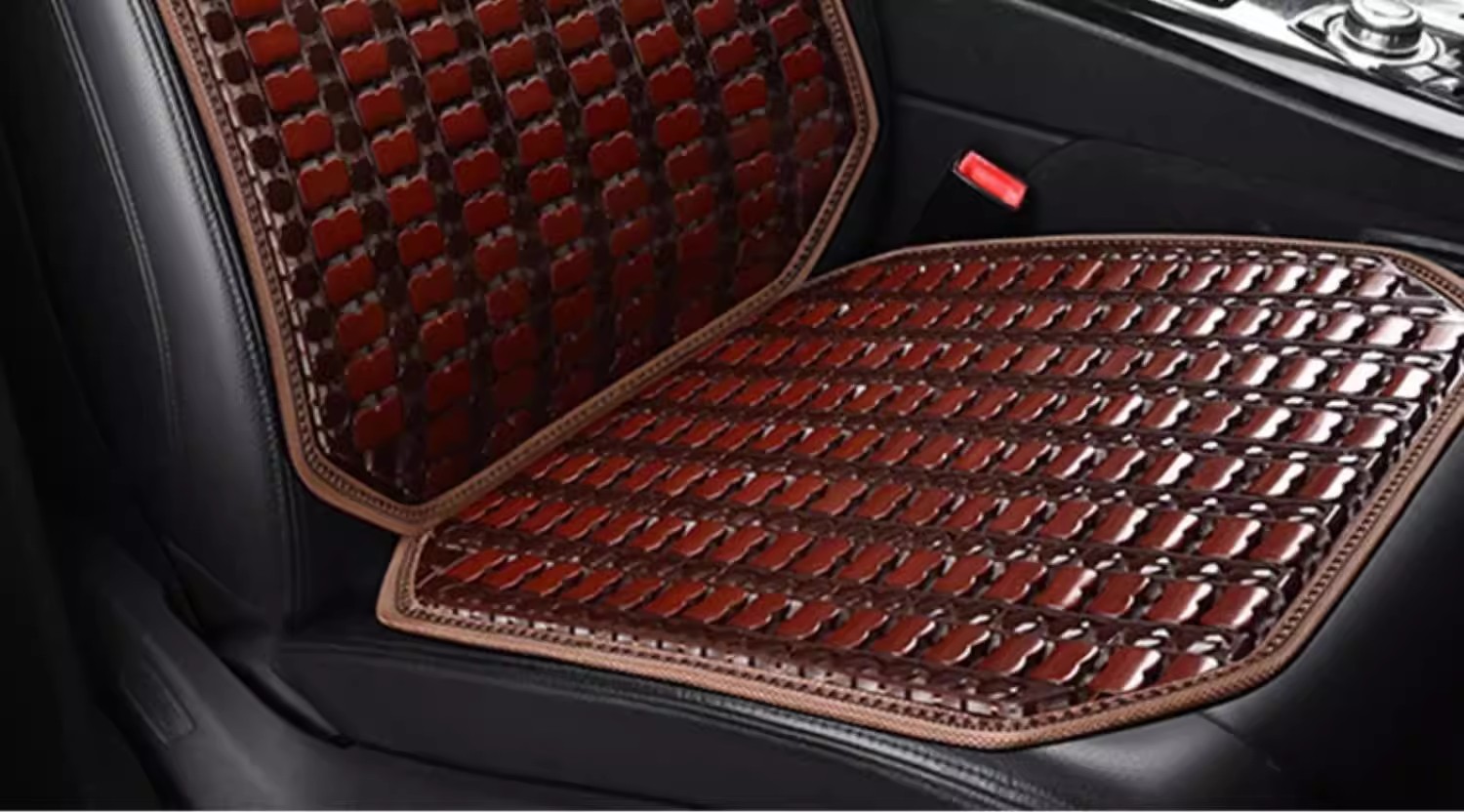 Car Seat Cushion Summer Cooling Pad Single Bamboo Sheet Breathable Ventilation Car Interior Rear Seat Mat Butt Pad Truck Seat Cushion
