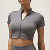 Gray [zipper short sleeves]
