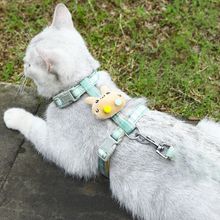 猫咪牵引绳幼猫遛猫绳小猫防挣脱链子外出可爱背心式自动伸缩猫绳