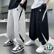 儿童装男童夏装运动裤子防蚊裤2025新款中大童夏款薄款男孩夏季潮