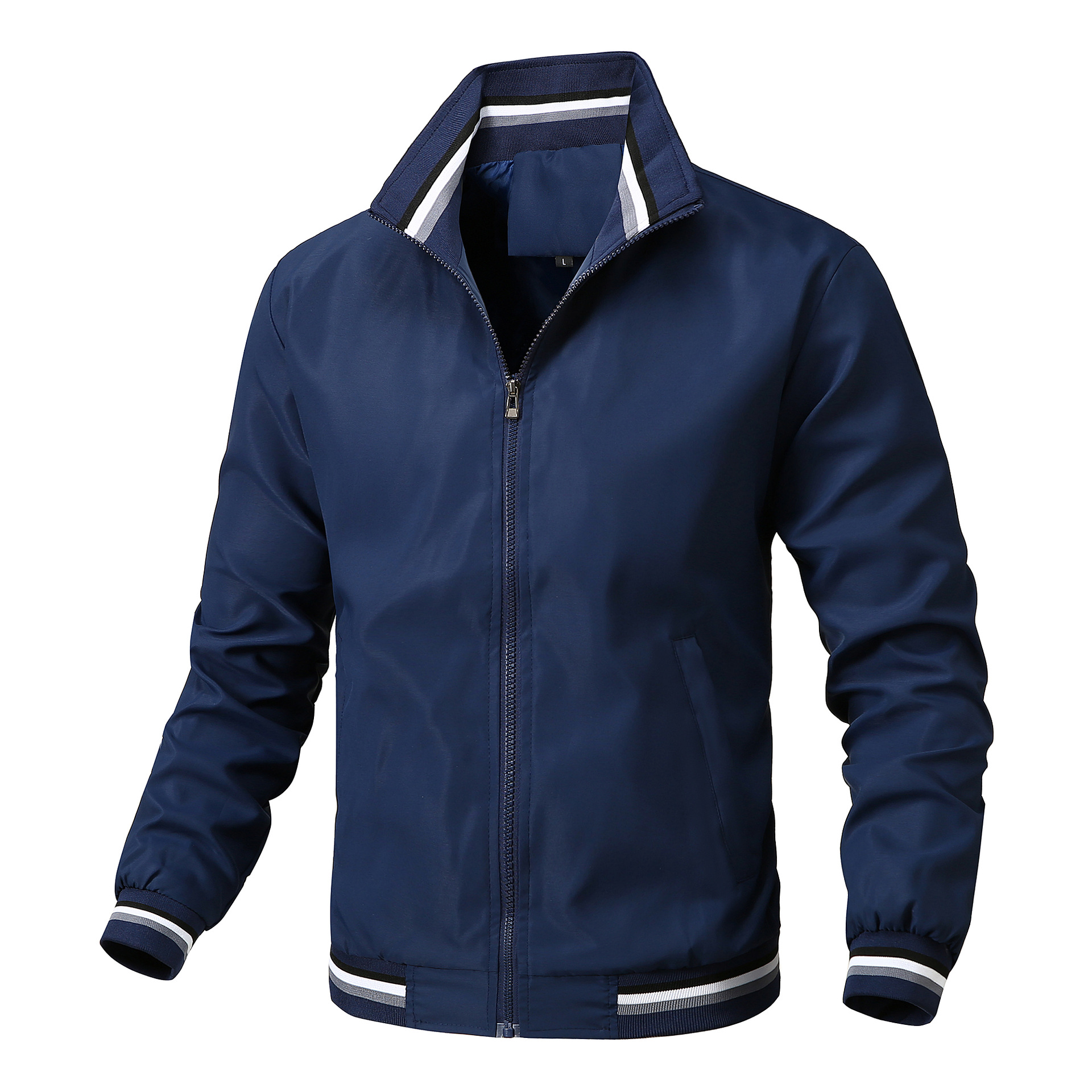 Nuevo Amazon deseo transfronterizo Comercio exterior chaqueta casual más tamaño hombres primavera y otoño deportes color sólido hombres chaqueta hombres