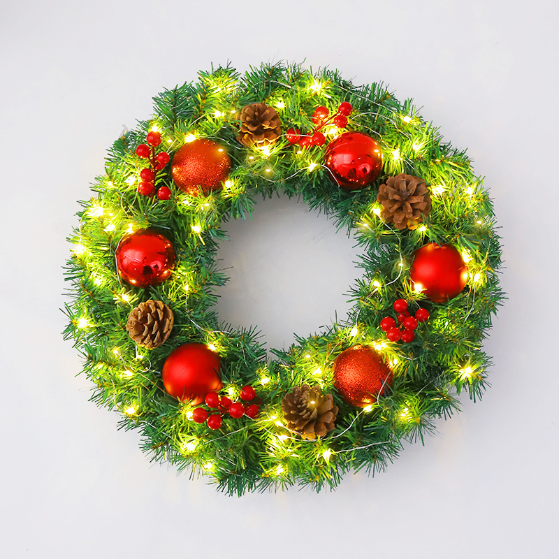 アマゾン起爆クリスマス花輪藤条40/50/60cmクリスマス装飾花輪飾りシーン配置品|undefined